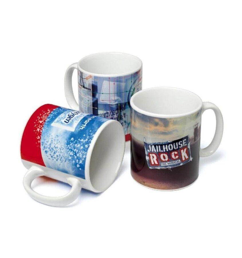 Custom mug 3 Taza personalizada de cerámica color blanco