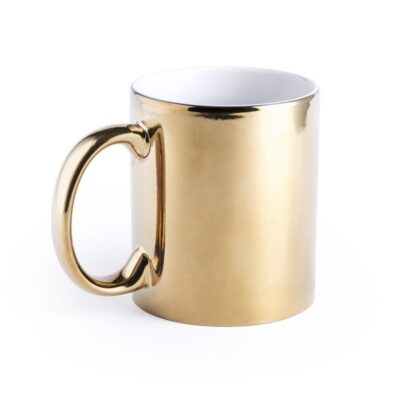 Taza con efecto metal personalizada