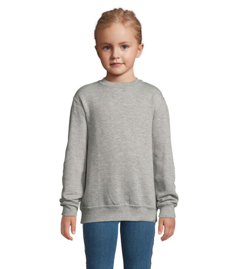 Dessuadora infantil Rapunzel gris 3 Sudadera infantil sencilla gris