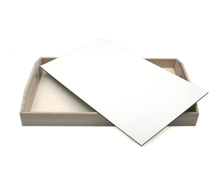 Bandeja de madera rectangular personalizada 3 Bandeja de madera personalizada
