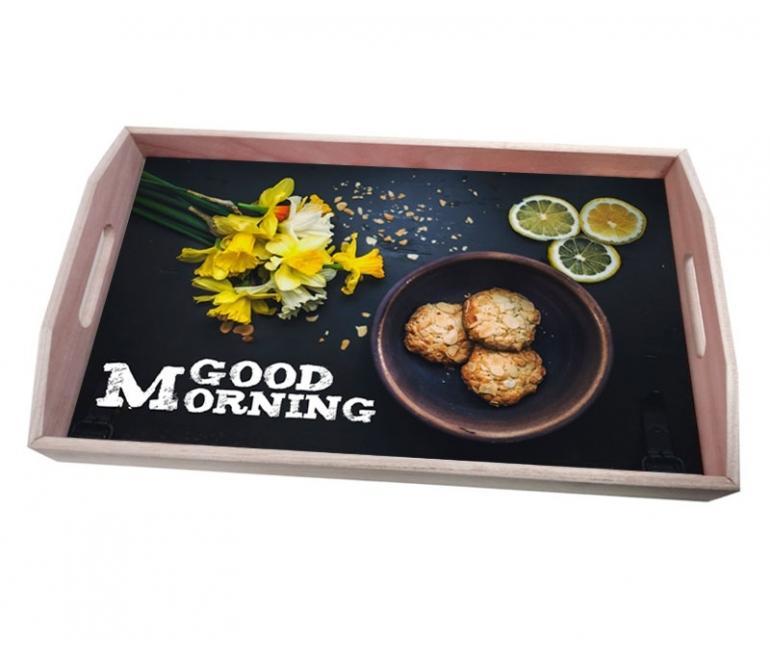 Bandeja de madera rectangular personalizada 5 Bandeja de madera personalizada