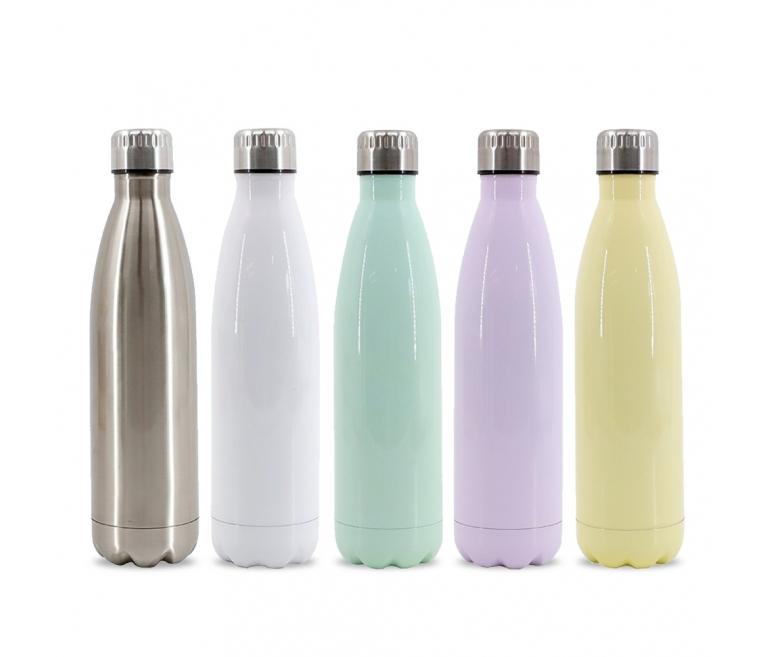Custom water bottle 1 Botellas de agua térmicas de acero inoxidable 750 ml