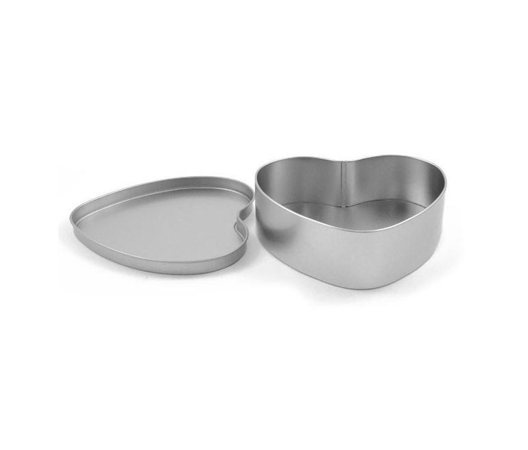 Personalisierte Herz-Metalldose 3 Cajas metálicas corazón de aluminio personalizables mediante la técnica de la sublimación 2D