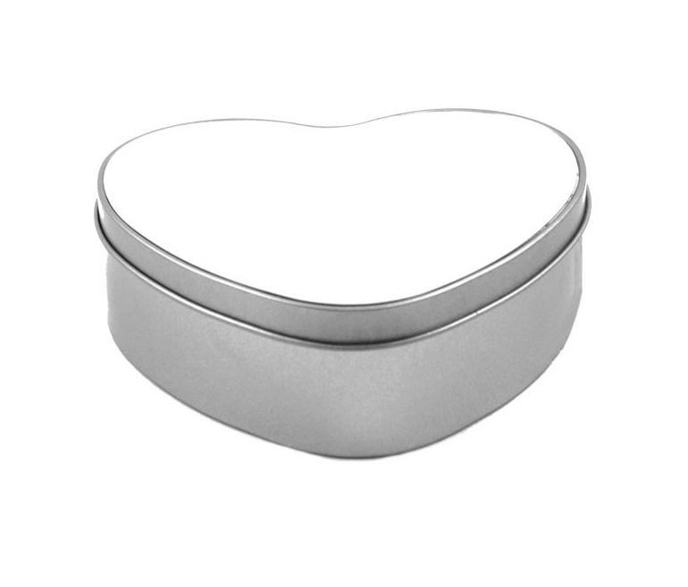 Personalisierte Herz-Metalldose 1 Caja metálica corazón