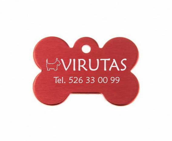 Xapa identificativa personalitzada 1 Chapa identificativa para perros