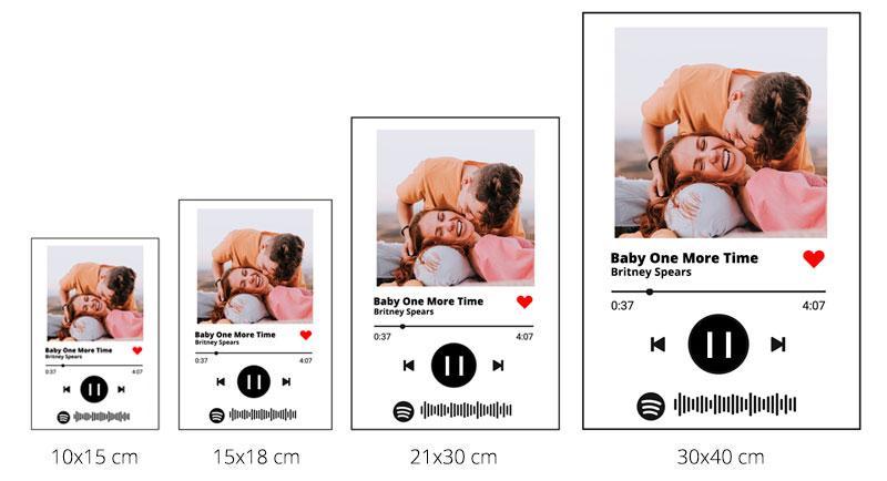 Placa personalizable de Spotify
