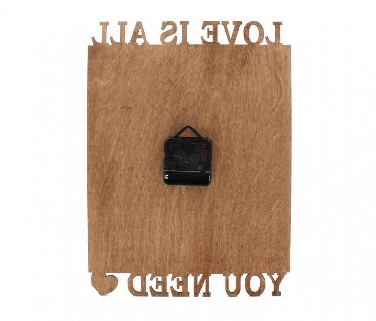 Custom LOVE wooden clock 3 Custom LOVE wooden clock - Image 3