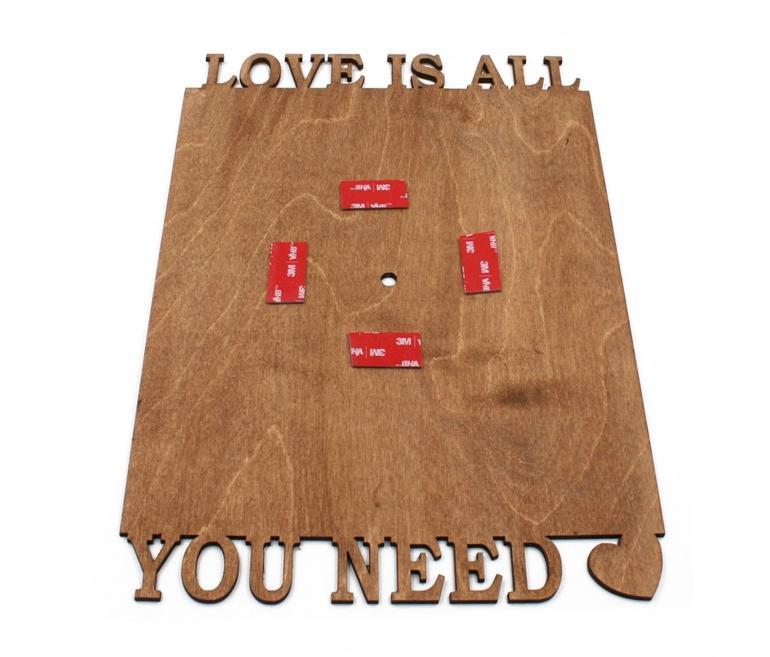 Custom LOVE wooden clock 4 Custom LOVE wooden clock - Image 4