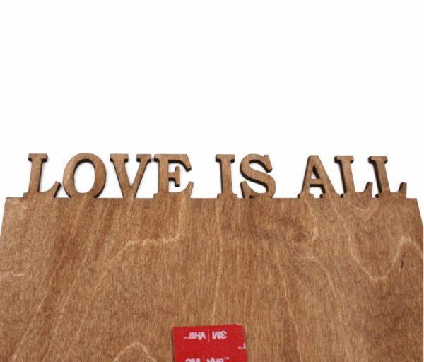 Reloj de madera personalizado LOVE
