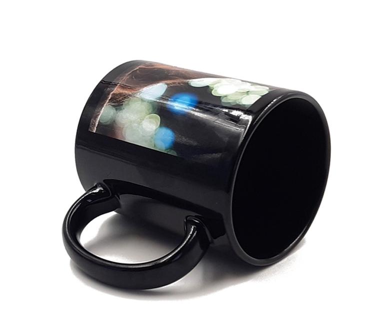 Taza negra personalizada 4 Taza negra personalizada