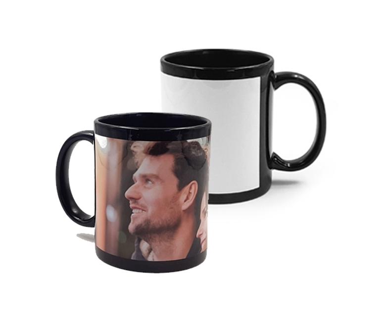 Taza negra personalizada 3 Taza negra personalizada