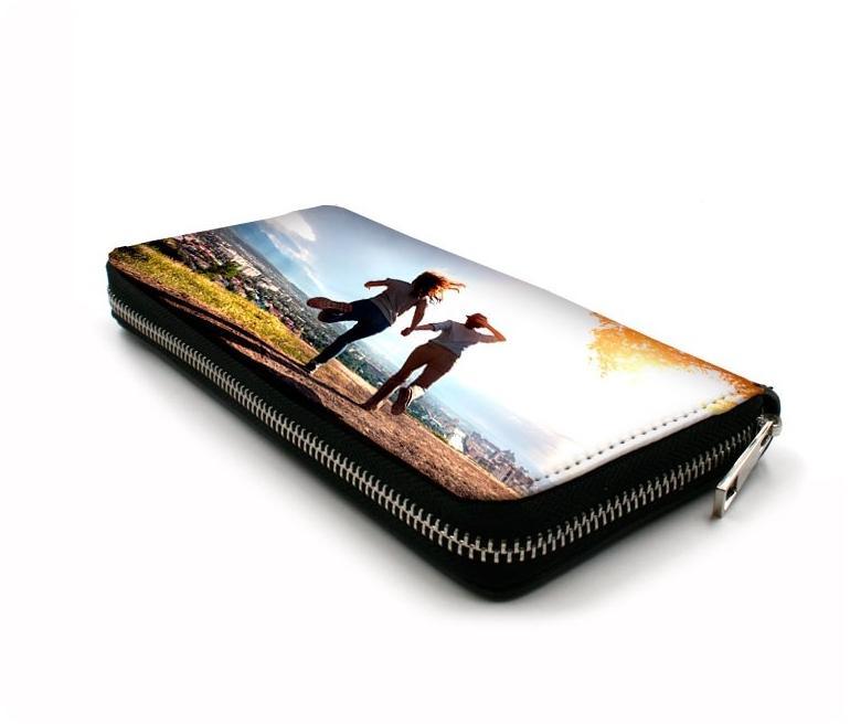 Custom zip wallet 3 Billetero personalizado con cremallera de Luxe