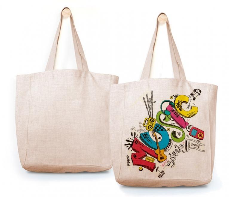 Bolsa de lino personalizada 1 Bolsa de lino personalizada