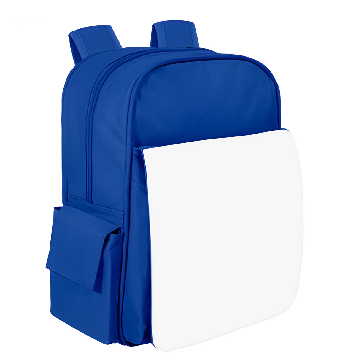Motxilla infantil personalitzada 5 Mochila infantil personalizada azul con solapa intercambiable
