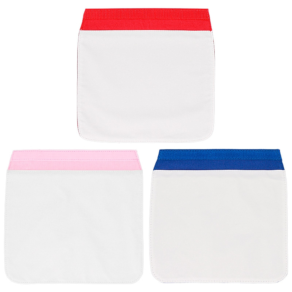 Motxilla infantil personalitzada 7 Solapas intercambiables con velcro de la mochila infantil personalizada, en rojo, rosa y azul