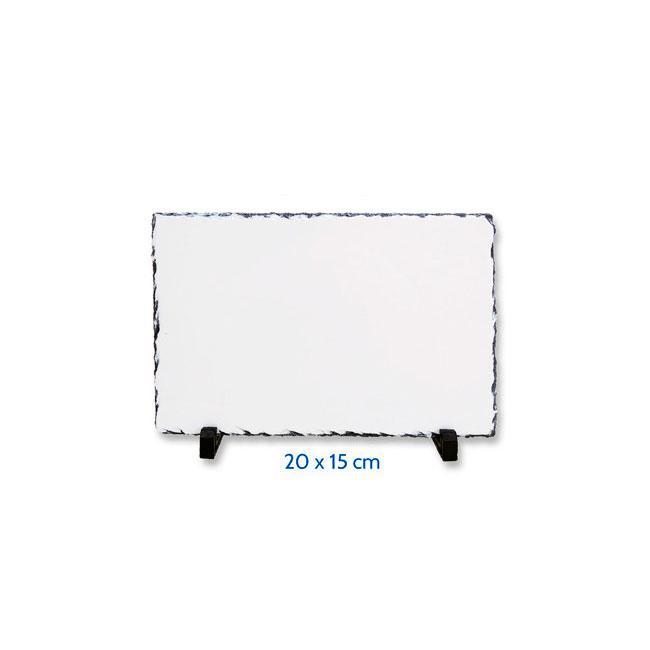Personalisierter Schiefer-Fotohalter 7 Portafoto de piedra personalizado