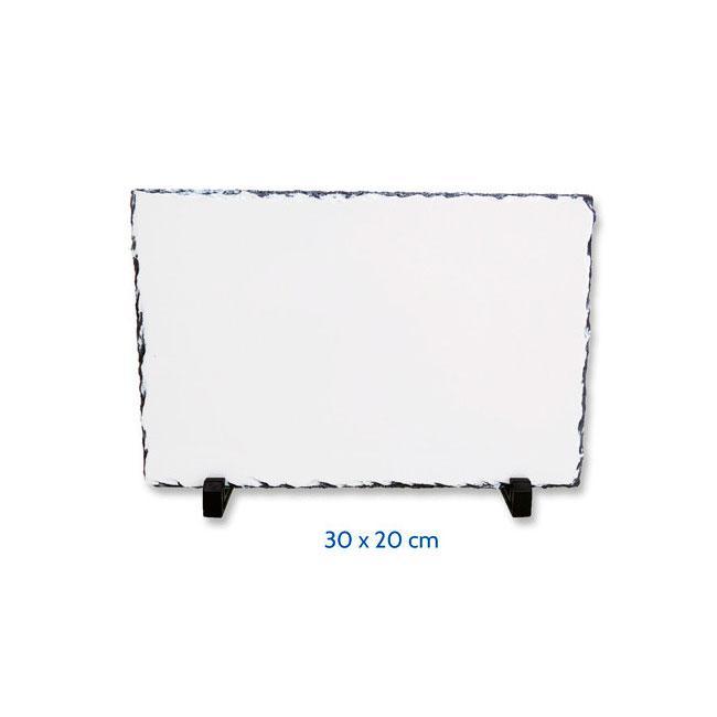 Personalisierter Schiefer-Fotohalter 5 Portafoto de piedra personalizado