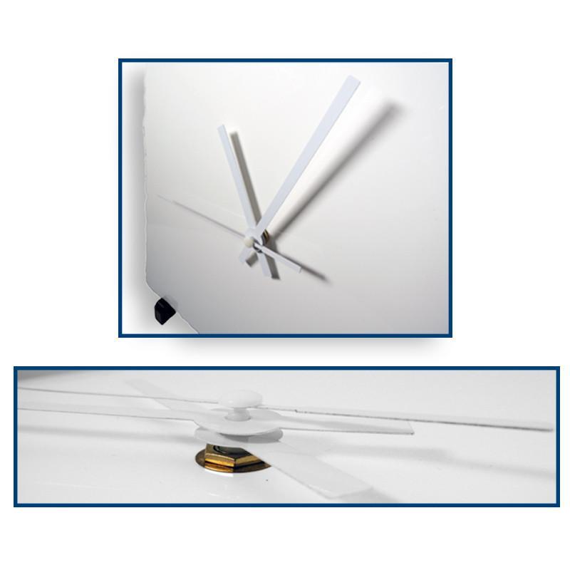 Personalisierter Schiefer-Fotohalter mit Uhr 5 Portafoto de piedra con reloj personalizado