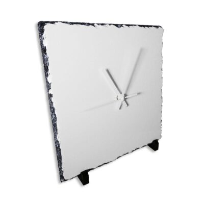 Portafoto de piedra con reloj personalizado