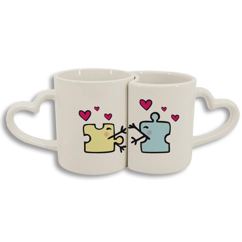 Tassa doble cor personalitzada 6 Taza doble corazón personalizada