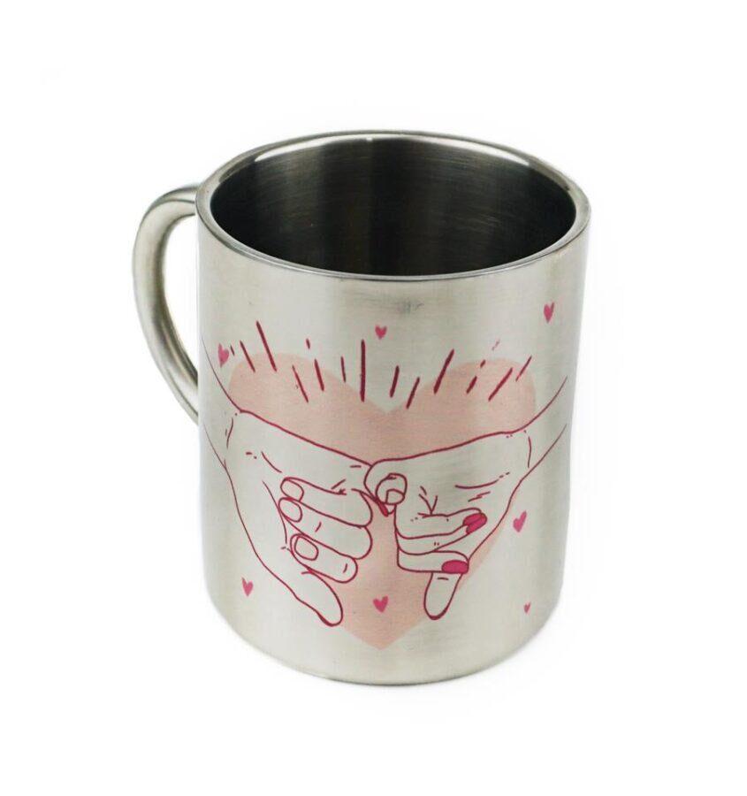 Taza metálica personalizada 1 Taza metálica personalizada