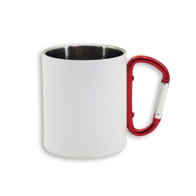 Taza con asa mosquetón personalizada