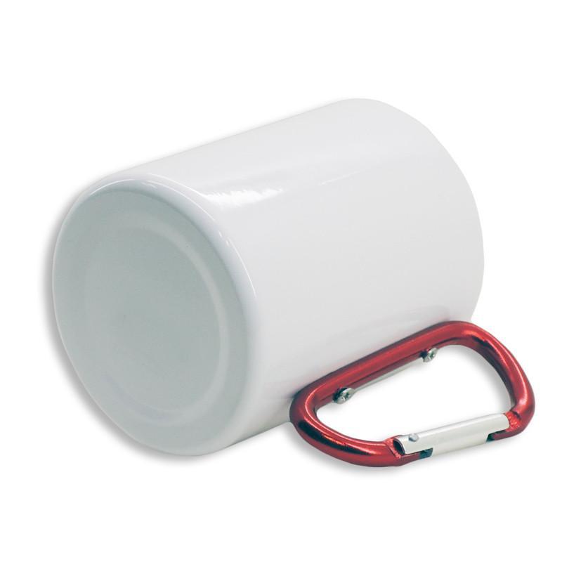 Personalisierte Tasse mit Karabinergriff 3 Taza con asa mosquetón personalizada