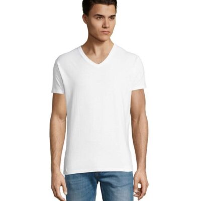 Camiseta con cuello pico para hombre personalizada