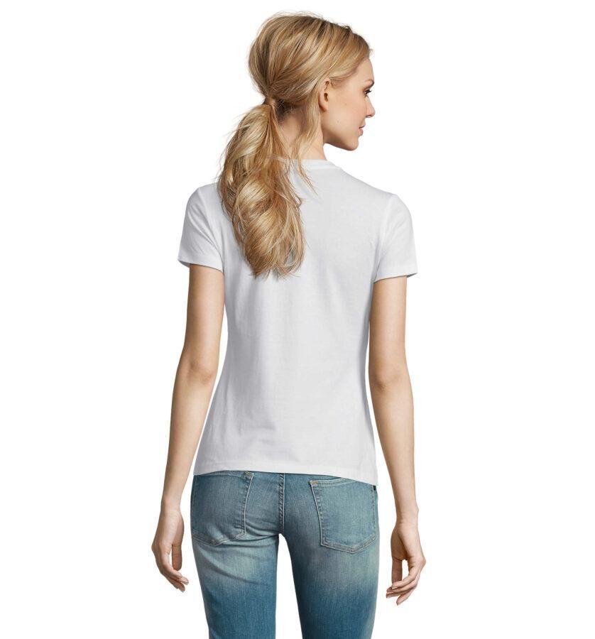 Samarreta personalitzada dona coll rodó 2 Camiseta con cuello redondo personalizada para mujer