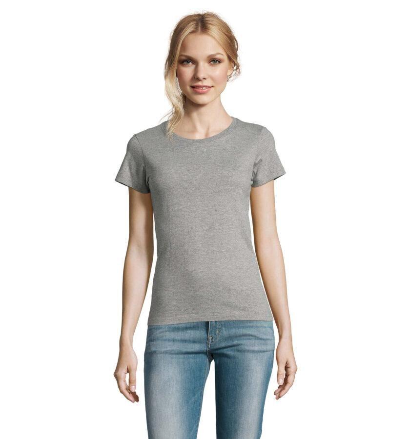 Samarreta personalitzada dona coll rodó 10 Camiseta con cuello redondo personalizada para mujer