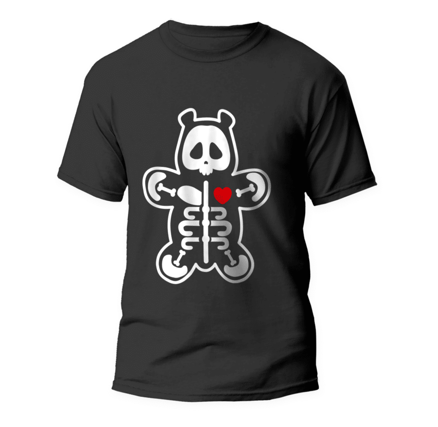 Bärenskelett T-Shirt 1 Camiseta Esqueleto de Oso