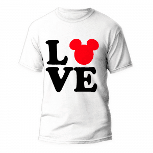 Camiseta LOVE para hombre y mujer de calidad