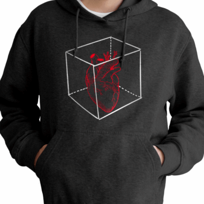 Sudadera Cubo con corazón
