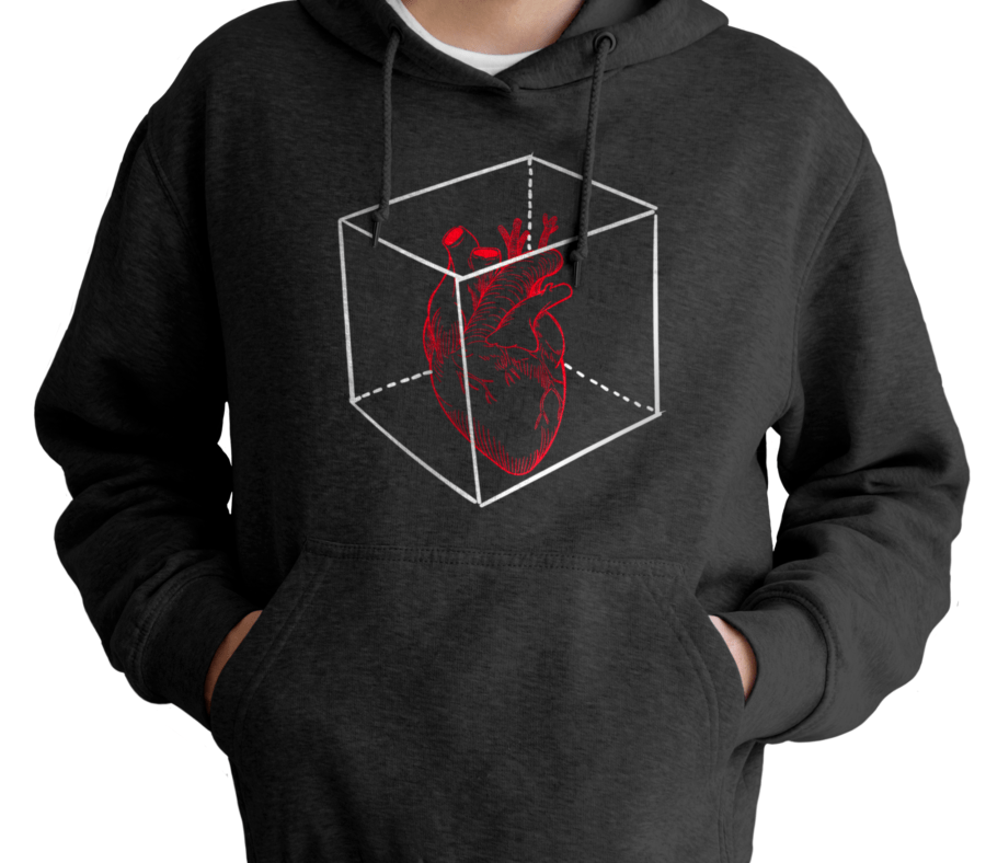 Sudadera Cubo con corazón 1 Sudadera Cubo con corazón