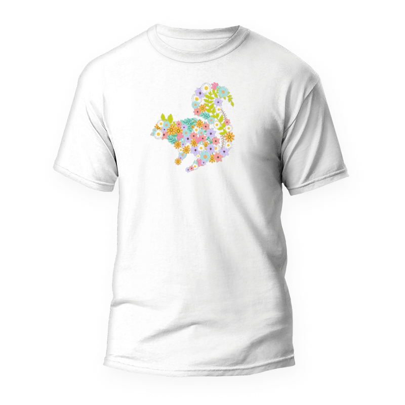 Samarreta Esquirol Flors 1 Camiseta Ardilla flores