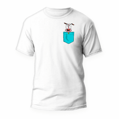 Camiseta Bolsillo Agallas Perro Cobarde