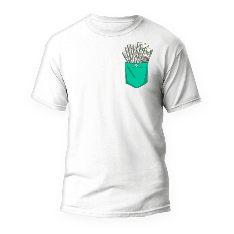 Bolsillo Dólar T-Shirt 1 Camiseta Bolsillo Dólar