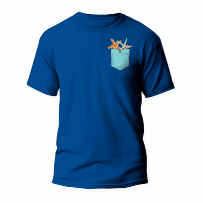 Camiseta Bolsillo Estrellas de Mar