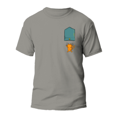 Camiseta Bolsillo Gato cayendo
