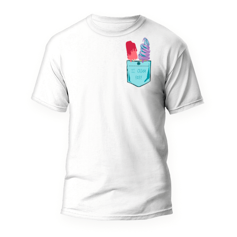 Samarreta Bolsillo Helados 1 Camiseta Bolsillo Helados