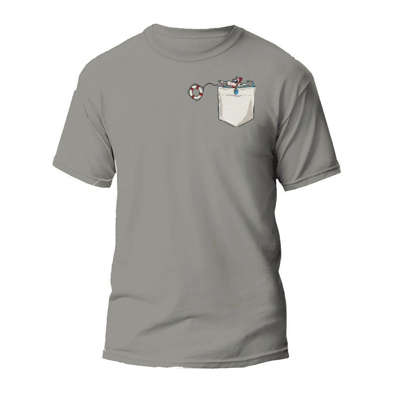 Bolsillo Nadador T-Shirt 1 Camiseta Bolsillo Nadador