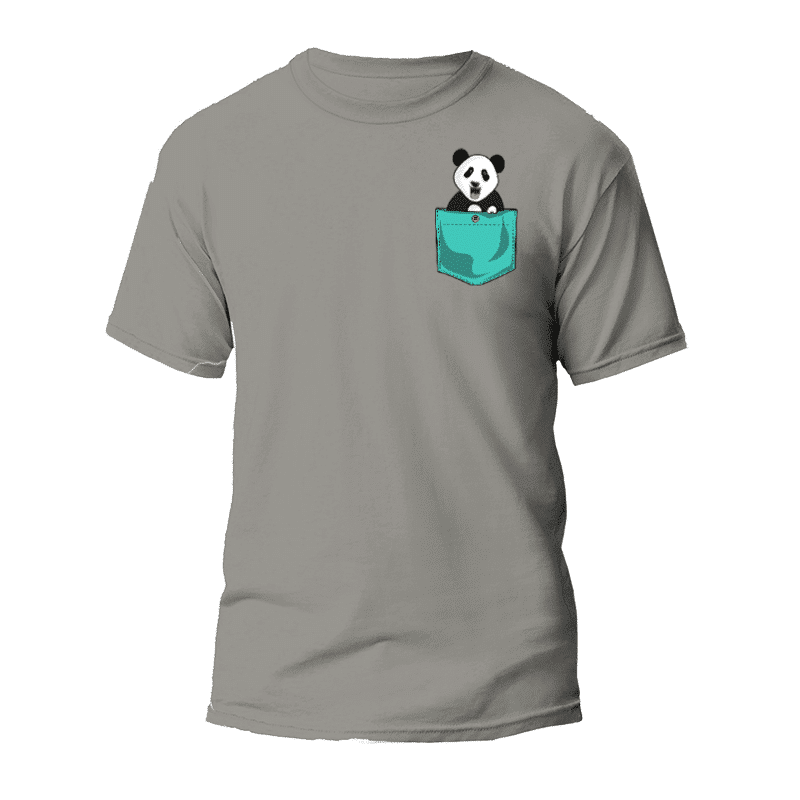 Pandabär Tasche T-Shirt 1 Camiseta Bolsillo Oso Panda