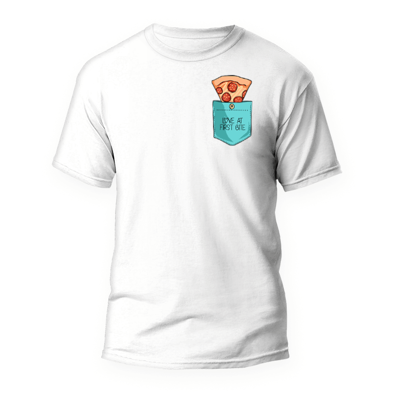 Bolsillo Pizza T-Shirt 1 Camiseta Bolsillo Pizza