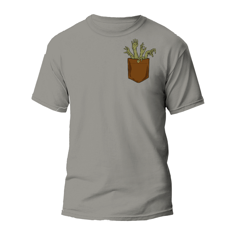 Bolsillo Zombies T-Shirt 1 Camiseta Bolsillo Zombies