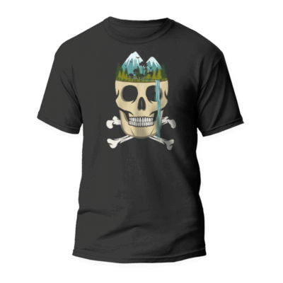 Camiseta Calavera Cascada
