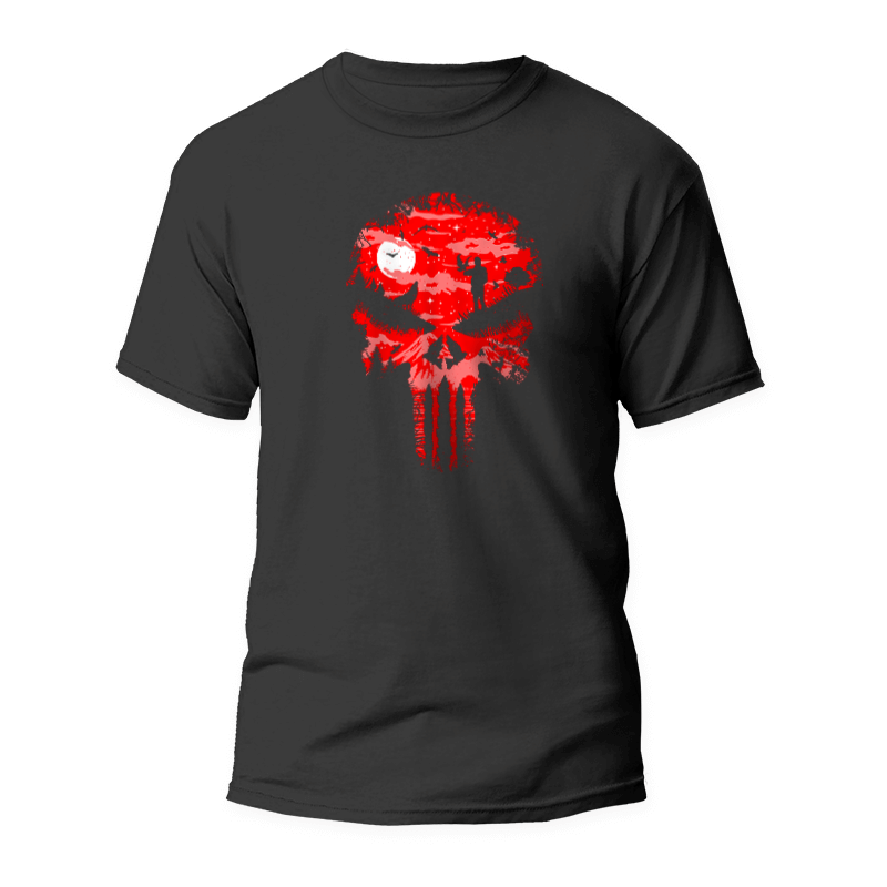 Samarreta Calavera Sagnant 1 Camiseta Calavera Sangrienta