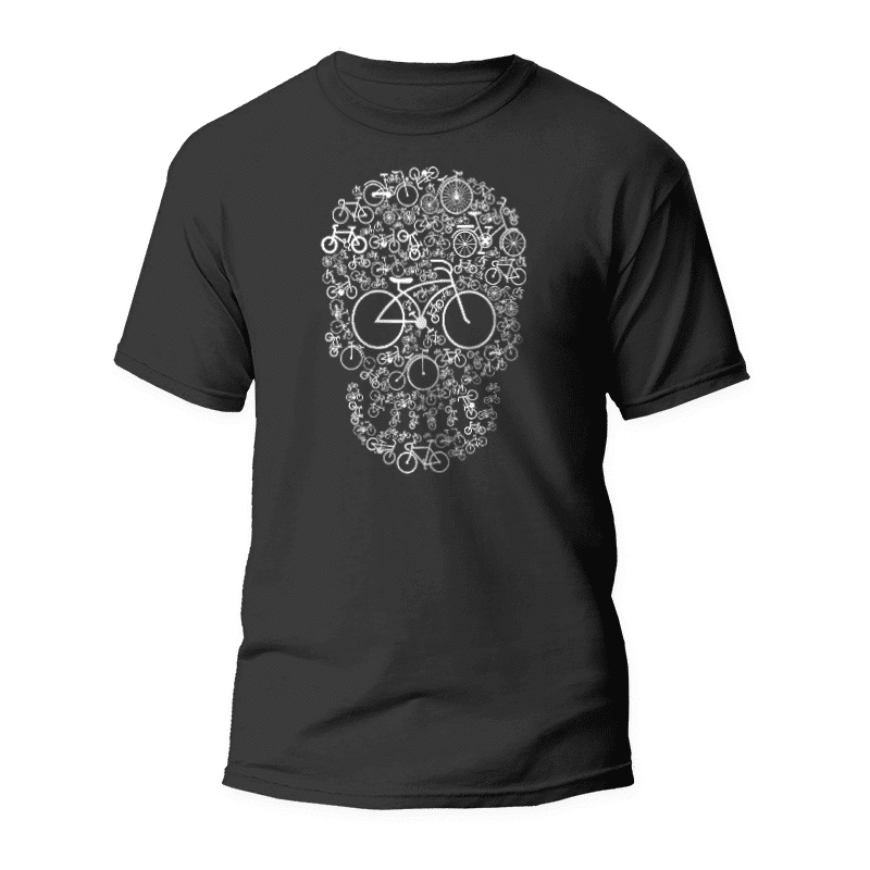 Camiseta Calavera con bicicletas 1 Camiseta Calavera con bicicletas