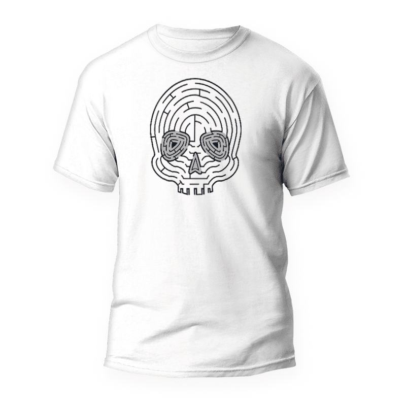 Labyrinth Totenkopf T-Shirt 1 Camiseta Calavera Laberinto