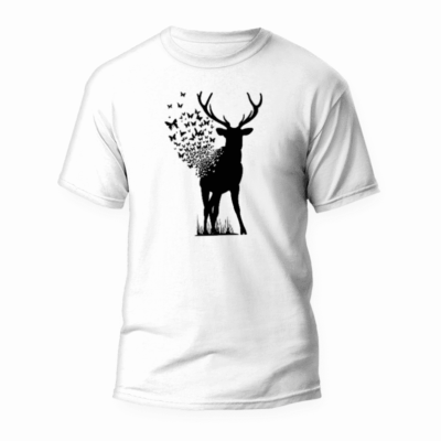 Camiseta Ciervo mariposas