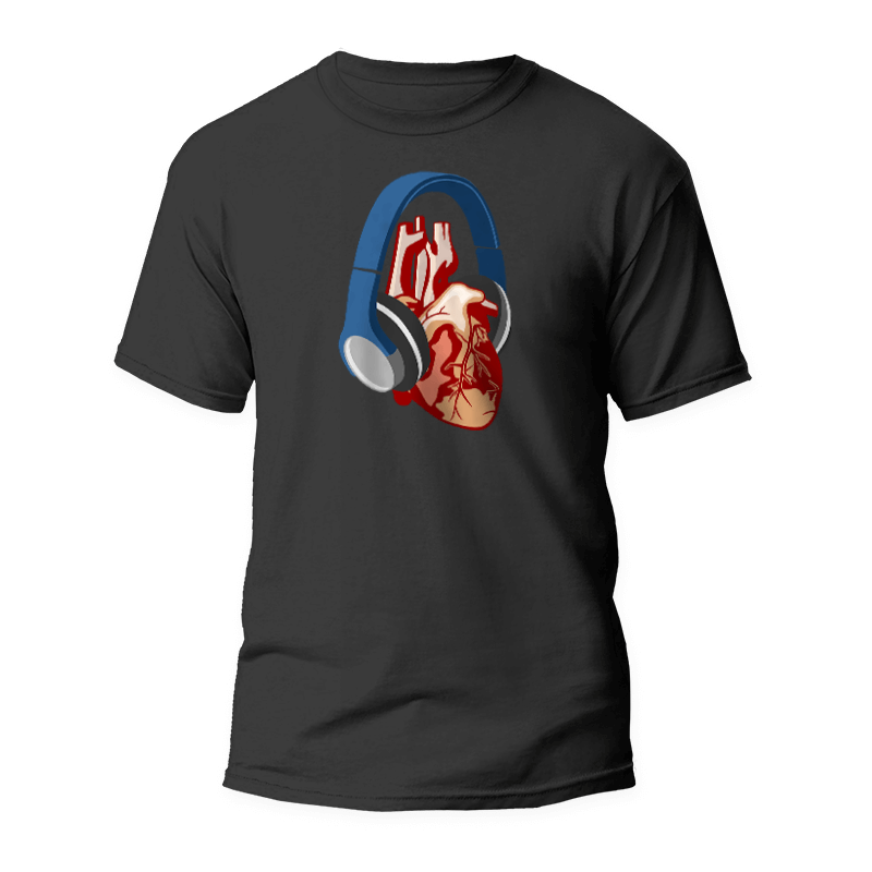 Camiseta Corazón Música 1 Camiseta Corazón Música
